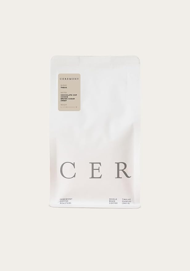 Ceremony Coffee Roasters - House Coffees Roast Variety Pack - Specialty Ground Coffee Antithesis Synthesis &amp Thesis Blends- 3 x 12oz bags (Espresso - Fine Grind)