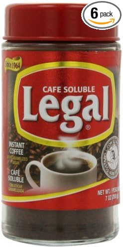Cafe Legal Coffee Instant Jar 7-Ounce (6 Pack)