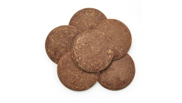 Yupik Organic Cocoa Liquor Wafers 100% Cocoa 2.2 lb (35.2 oz) Gluten-Free GMO-Free Kosher Vegan Dairy-Free No Sugar Added Made with Pure Cacao Melts Smoothly For Baking Molding &amp Coati