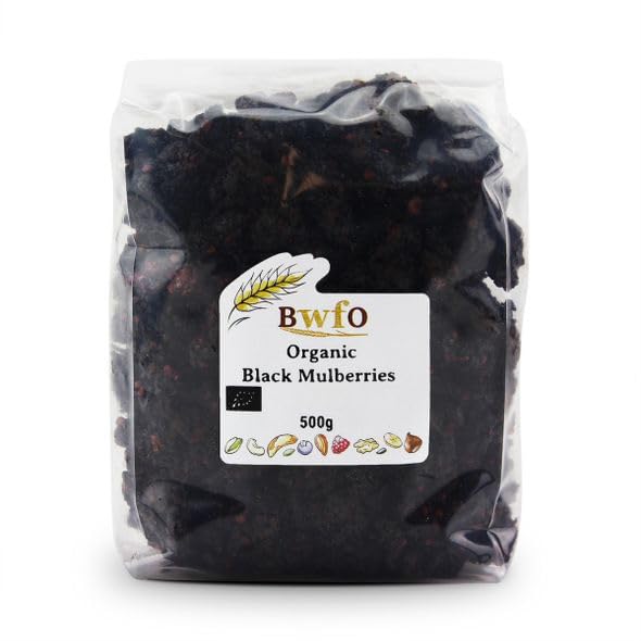 Buy Whole Foods Organic Black Mulberries (500g)