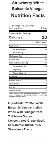 Pacifica Culinaria Aged Balsamic Vinegar (Strawberry)