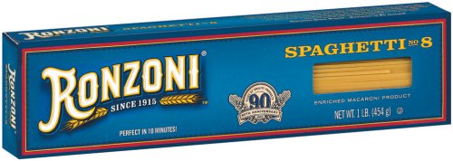 Ronzoni Pasta Spaghetti 16 Ounce (Pack of 20)