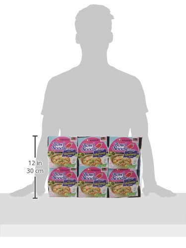 Nongshim Bowl Noodle Soup Spicy Shrimp 3.03 Ounce (Pack of 12)