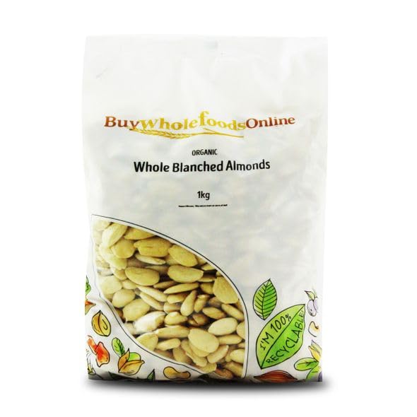 Buy Whole Foods Organic Whole Blanched Almonds (1kg)