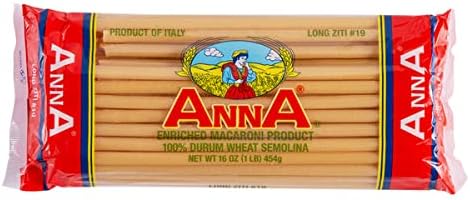 Anna - Italian Long Ziti N. 19 (4)- 16 oz. Pkgs.