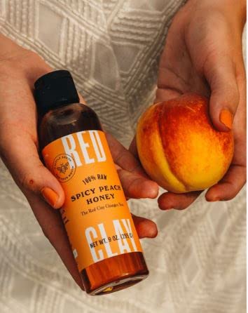 Red Clay All-Star Variety Pack - Spicy Peach Hot Honey Original Hot Sauce &amp Carolina Hot Sauce - Gluten Free - Chef-Crafted - Ships in Red Clay Gift Box - 3pk