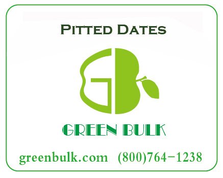 Dried Pitted Dates-Whole from Green Bulk (3 lb)