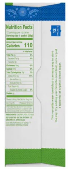 Generic Simple Truth Organic Original Instant Oatmeal 12ct (Pack of 4)