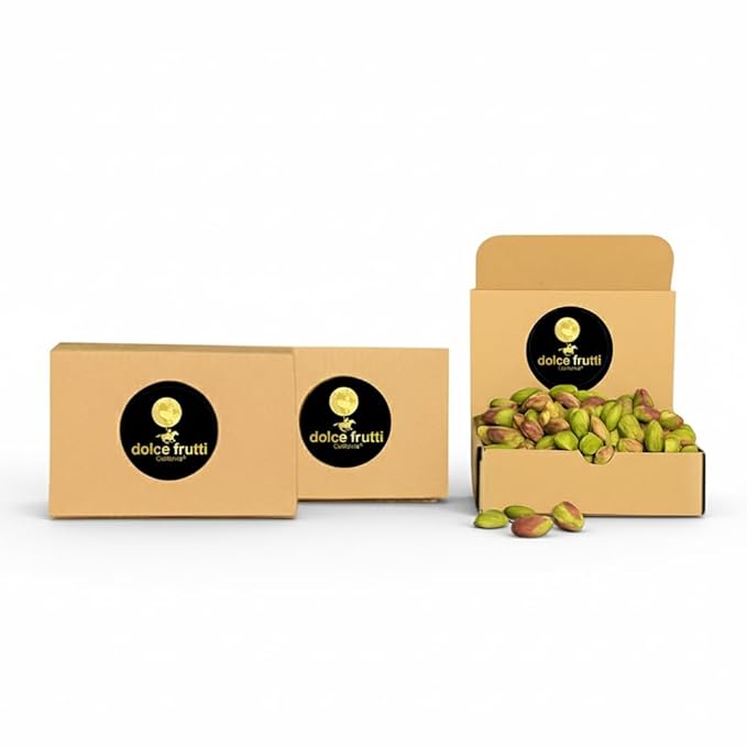 Dolce Frutti Raw Shelled Pistachios- 2 Lbs Organic No Shells Unsalted Kernels Non-GMO Crunchy Pistachio Nuts Healthy Snacks Perfect for Baking &amp Cooking
