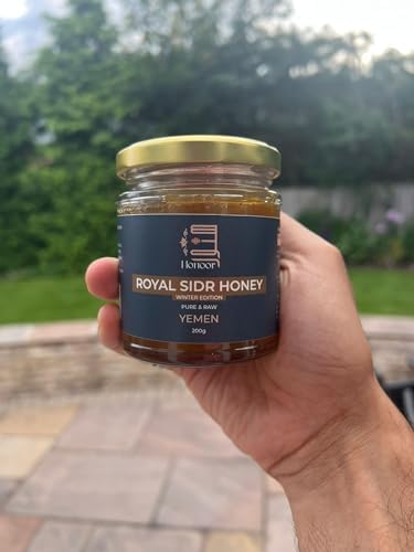 Honoor Premium Honey Bundle – Royal Sidr Honey 200g + Black Seed Honey 200g | Raw Unpasteurized Natural &amp Unfiltered