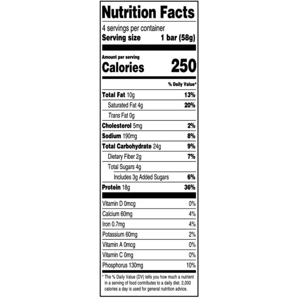2 PACK DELICIOUS Functional Protein Bar – 4 Bars Golden Vanilla Flavor 🍯 Gluten Free 🌱 19g Protein 💪 MCT &amp Omega-3 Oils for Focus 🧠 Guarana Caffeine for Energy ⚡ – Fortified with Essentia