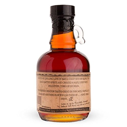 Set of Four Pure Vermont Maple Syrup - Bourbon Rum Ghost Pepper and Smoked - in Glass Jugs