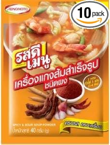 Rosdee Thai Spicy&ampsour Soup Powder (Pack of 10)