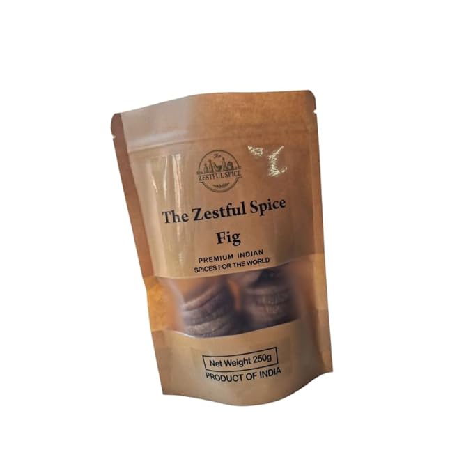 Dried Fig (Anjeer) 8.8 oz (250g) | Whole Sun Dried Figs for Snacking Cooking Baking Sweets Desserts &amp Traditional Indian Recipes | Natural Dry Fruit for Everyday Kitchen Use