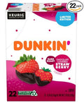Dunkin' Dark Roast Chocolate Covered Strawberry K Cup Coffee 22 Ct