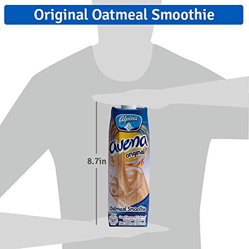 AVENA ALPINA Original Oatmeal Smoothie. Made With 100% Whole Grain Oats. Low Sugar Non-GMO Oats. Get Your Instant Oatmeal 12 Pack x 32 ounces each.