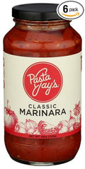 Pasta Jays Marinara Sauce Classic 26 oz (Pack of 6)