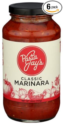 Pasta Jays Marinara Sauce Classic 26 oz (Pack of 6)