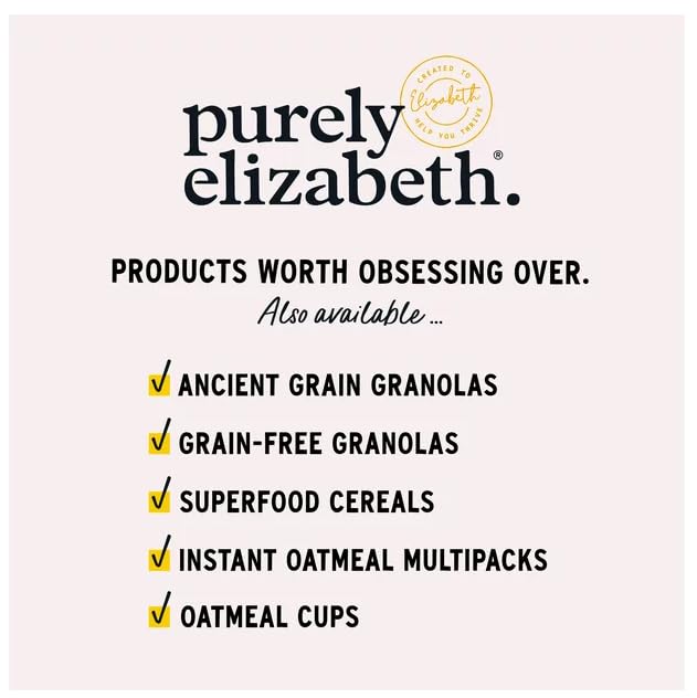 Purely Elizabeth Organic Oats Instant Oatmeal 1.76 oz Cup + King Combos QR Code Mixed pack with (Seasonal (Vanilla (12 count))