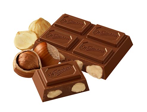 Whittaker's Hazelnut Chocolate Block 250g (Pack of 4)(Made in New Zealand)