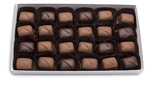 Mrs. Cavanaugh’s 2 lb Dipped Caramel Mixed (Milk 65% &amp Dark 35%) Chocolate