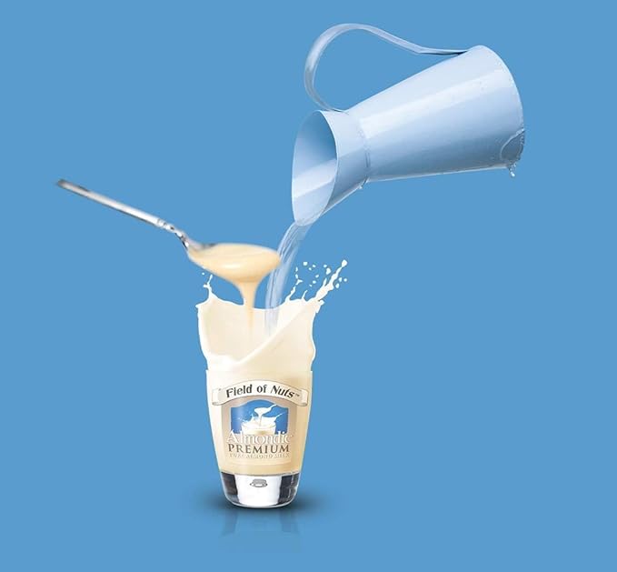 Almondie Almond Butter/Almond Milk Concentrate – Made from 100% peeled pure and raw almonds without any additives sugar or salt