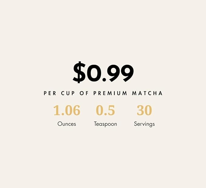 Nippon Matcha – Organic Premium Ceremonial Grade Japanese Matcha Green Tea Powder – First Harvest from Uji Kyoto – USDA Certified Stone-Ground Smooth &amp Vibrant (30g/1.06oz)