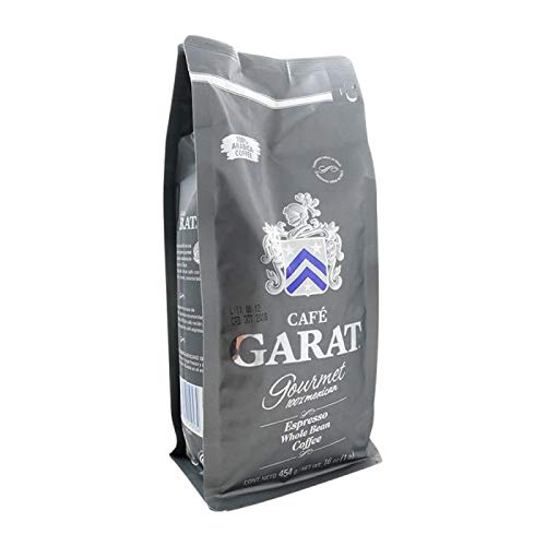 Café Garat Gourmet Coffee - Espresso Whole Bean Coffee - 454 grams - 16oz - Espresso Grano