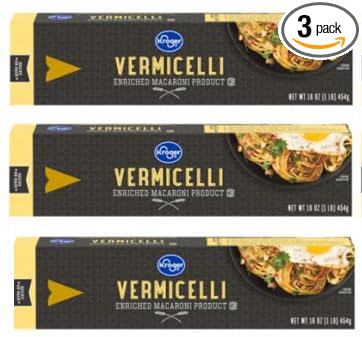 Vermicelli Pasta Enriched Macaroni Products (Pack Of 3 Boxes)16 oz. Each