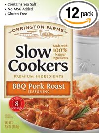 Orrington Farms Bbq Pork Roast Slow Cookers Mix 2.5 Oz (Pack of 12)