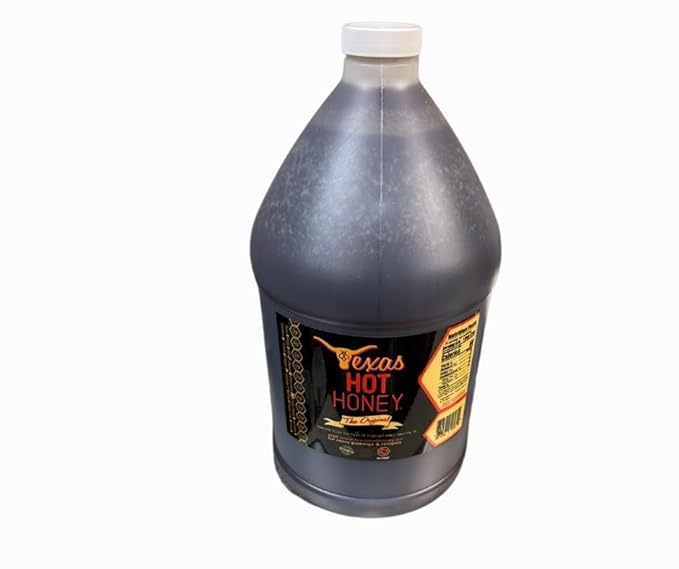 Texas Hot Honey Original Gourmet Chili-Infused Wildflower Honey 1 Gallon Food Service Size