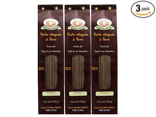 Farro Spaghetti by Rustichella d?Abruzzo (Case of 3 - 17.6 Ounce Packages)