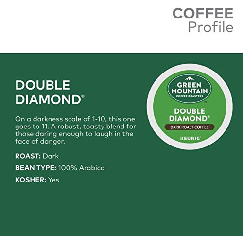 Green Mountain Coffee Roasters Double Diamond coffee single serve capsules for Keurig K-Cup pod brewers (48 Count)