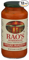 Raos Sauce Pasta Creamy Marinara 24 oz (Pack of 12)