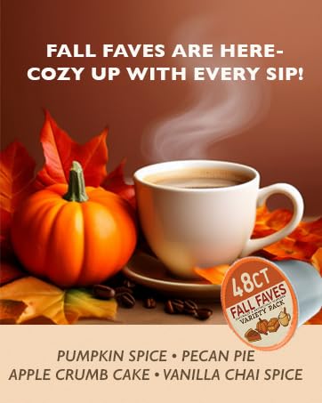 Fresh Roasted Coffee Fall Faves Variety Pack K-Cup Compatible 48 Count