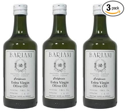 Bariani California Extra Virgin Olive Oil - 3X 1/2 Liter