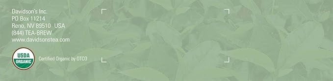 Davidson's Organics Guayusa Energy 100-count Unwrapped Tea Bags