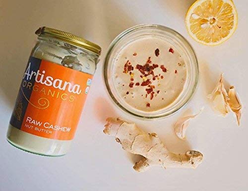 Artisana Organics Raw Cashew Butter 14oz Jar (2 Pack) - USDA Organic No Sugar Added Vegan and Paleo Friendly Non GMO.