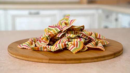 Donne Del Grano Organic Gourmet Italian Vegetable Colored Rainbow Bow Tie Pasta Noodles 8.8 Oz (250 grams) Pack of 2 bags