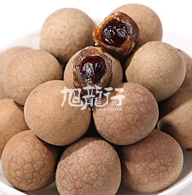 Xlseafood Premium Grade Dried Longan with Shell 16OZ (1 Pound 454g) - Unsulfured Unbleached Longan Fruit
