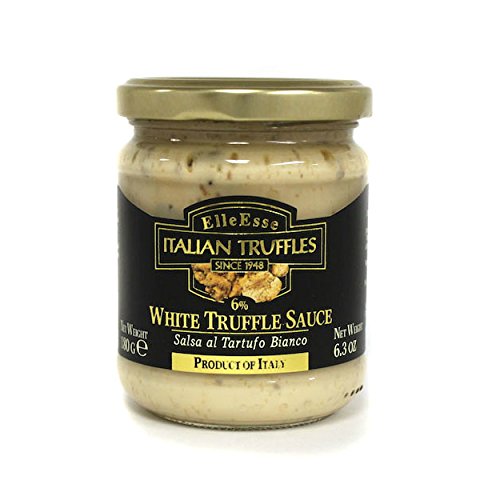 Elle Esse White Truffle Sauce 6.3 oz - Authentic Italian Gourmet Truffle and Mushroom Sauce