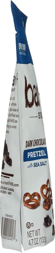 barkTHINS Dark Chocolate Pretzel with Sea Salt Snacking Chocolate 4.7 oz (4 Pack)