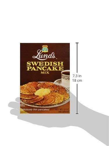 Lund's Swedish Pancake Mix and Lars Swedish Pearl Sugar 10oz Box