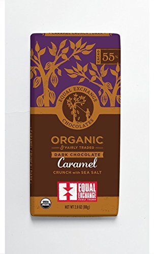 Equal Exchange Organic Chocolate Caramel Crunch with Sea Salt 2.8-Ounce (Pack of 6)