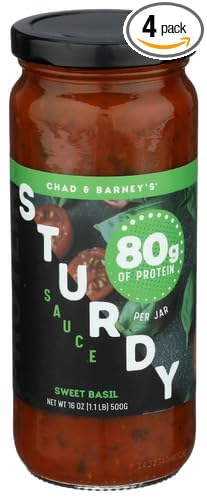 Sturdy Sauce Sweet Basil Sauce 16 oz (Pack of 4)