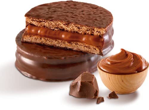 Havanna Alfajores Argentinos - Traditional Argentine Alfajores with Dulce de Leche (Milk caramel) Coated in Semi-Sweet Chocolate - The Authentic and Original Havanna - Box of 6