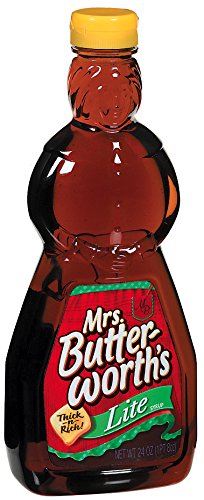 Mrs. Butterworth's Lite Thick and Rich Pancake Syrup 24 oz. (Pack of 12)