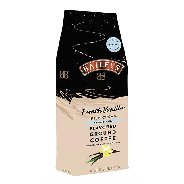 Irish Cream Flavored Ground Coffee 10oz Bags 2-pack (French Vanilla)