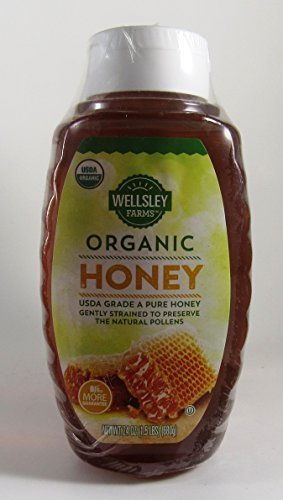 Organic Honey 25oz Gently Strained to Presure the Natural Pollens by wellsley