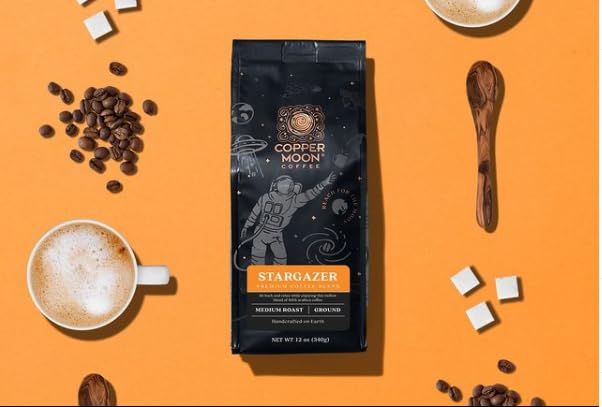 Copper Moon Ground Coffee Stargazer Blend Medium Roast 3 Bags (12 oz. Each)